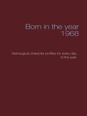 cover image of Born in the year 1968